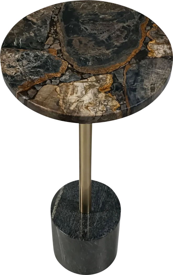 Laune Gold/Black Accent Table - Thumbnail - Image 4