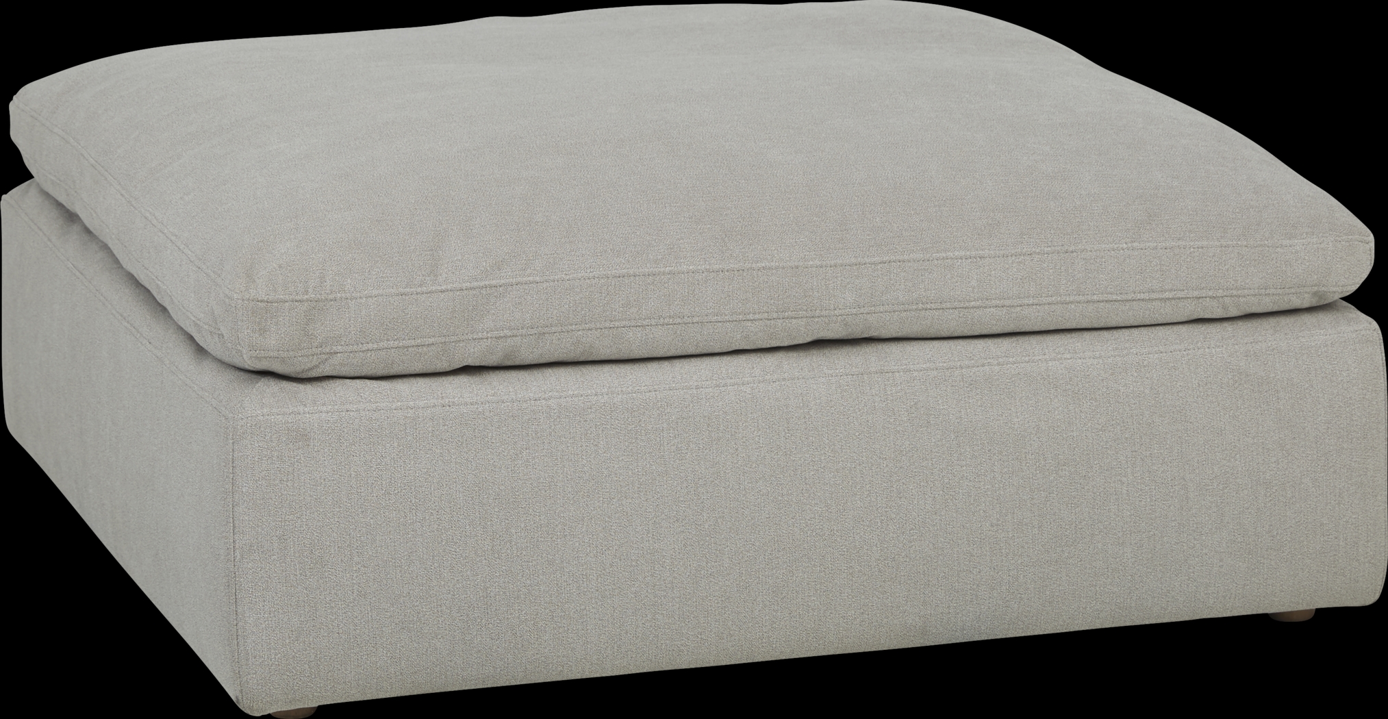 Launi Gray Ottoman - Thumbnail - Image 1