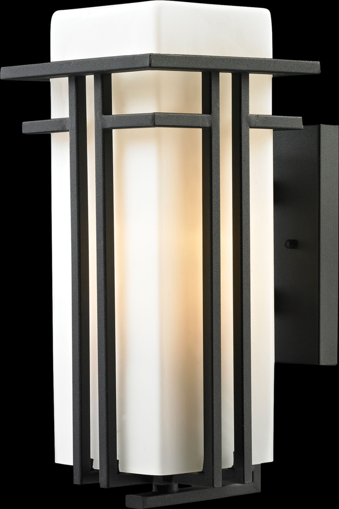 Lauradell Black Outdoor Wall Sconce - Thumbnail - Image 1