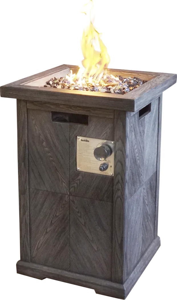 Laurel Bay Brown Outdoor 19.5 in. Square Fire Pit - Thumbnail - Image 1
