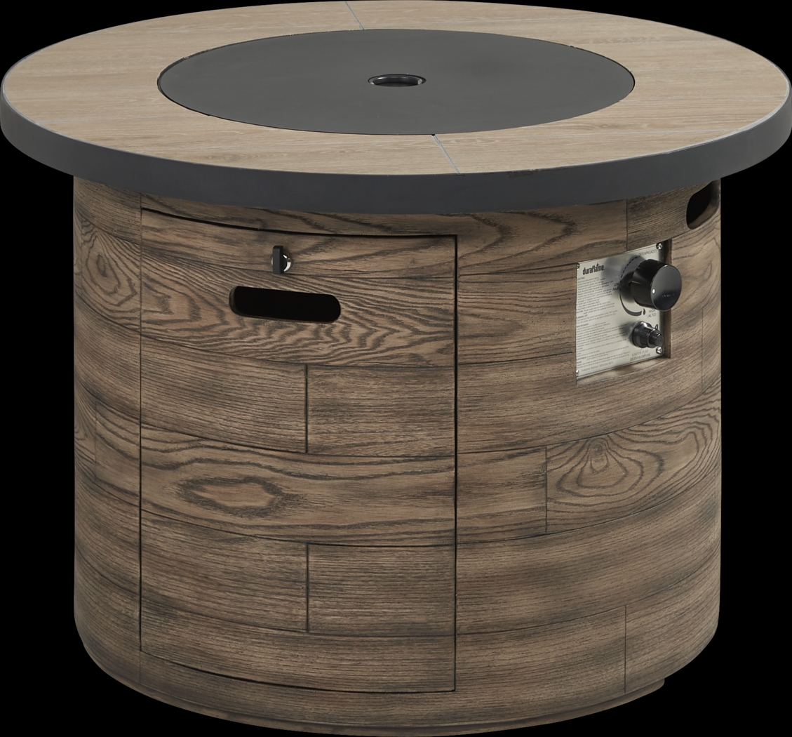 Laurel Bay Brown Outdoor 42 in. Round Fire Pit - Thumbnail - Image 2