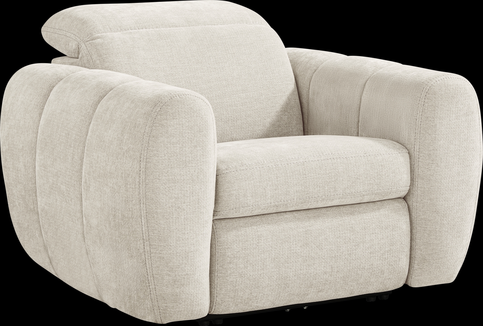 Laurel Heights Gray Dual Power Recliner - Thumbnail - Image 3