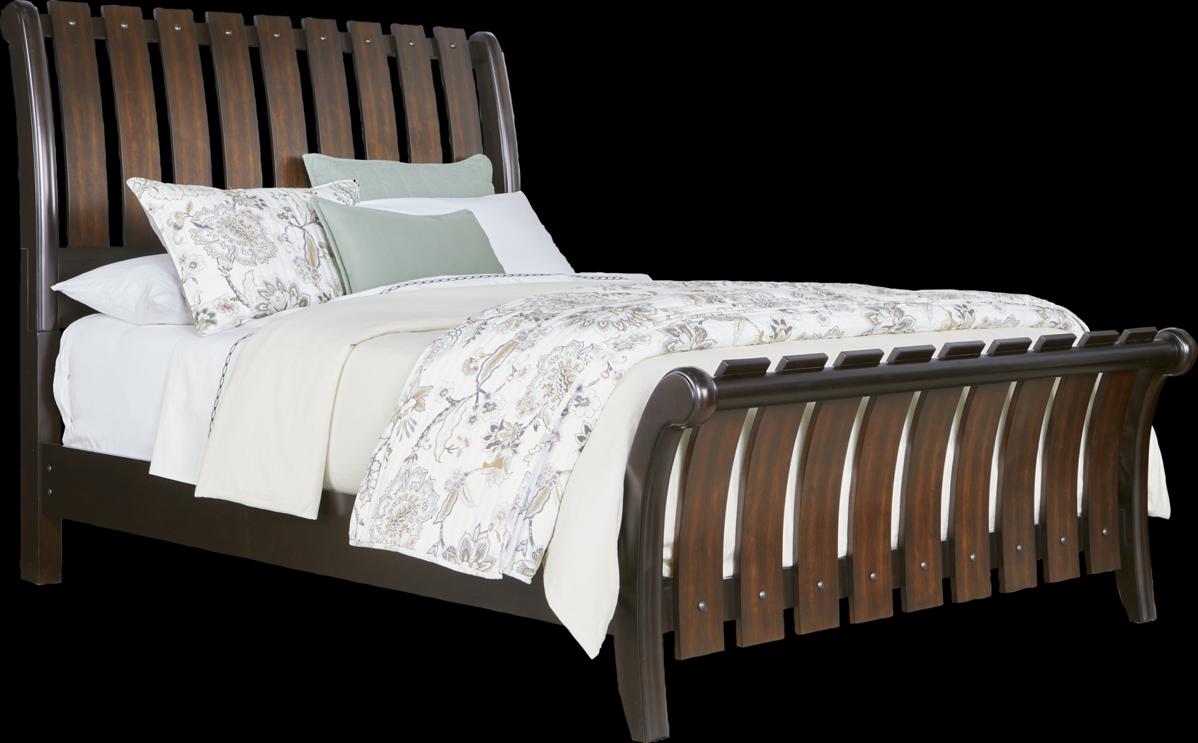 Laurel Hill Espresso 5 Pc King Sleigh Bedroom - Thumbnail - Image 3