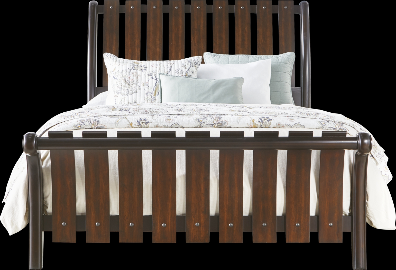 Laurel Hill Espresso 5 Pc King Sleigh Bedroom - Thumbnail - Image 2