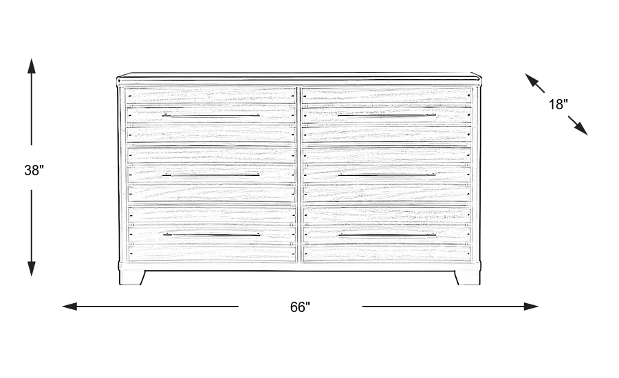 Dimension Image. Please refer to the Dimension Tab on this page for dimension details.