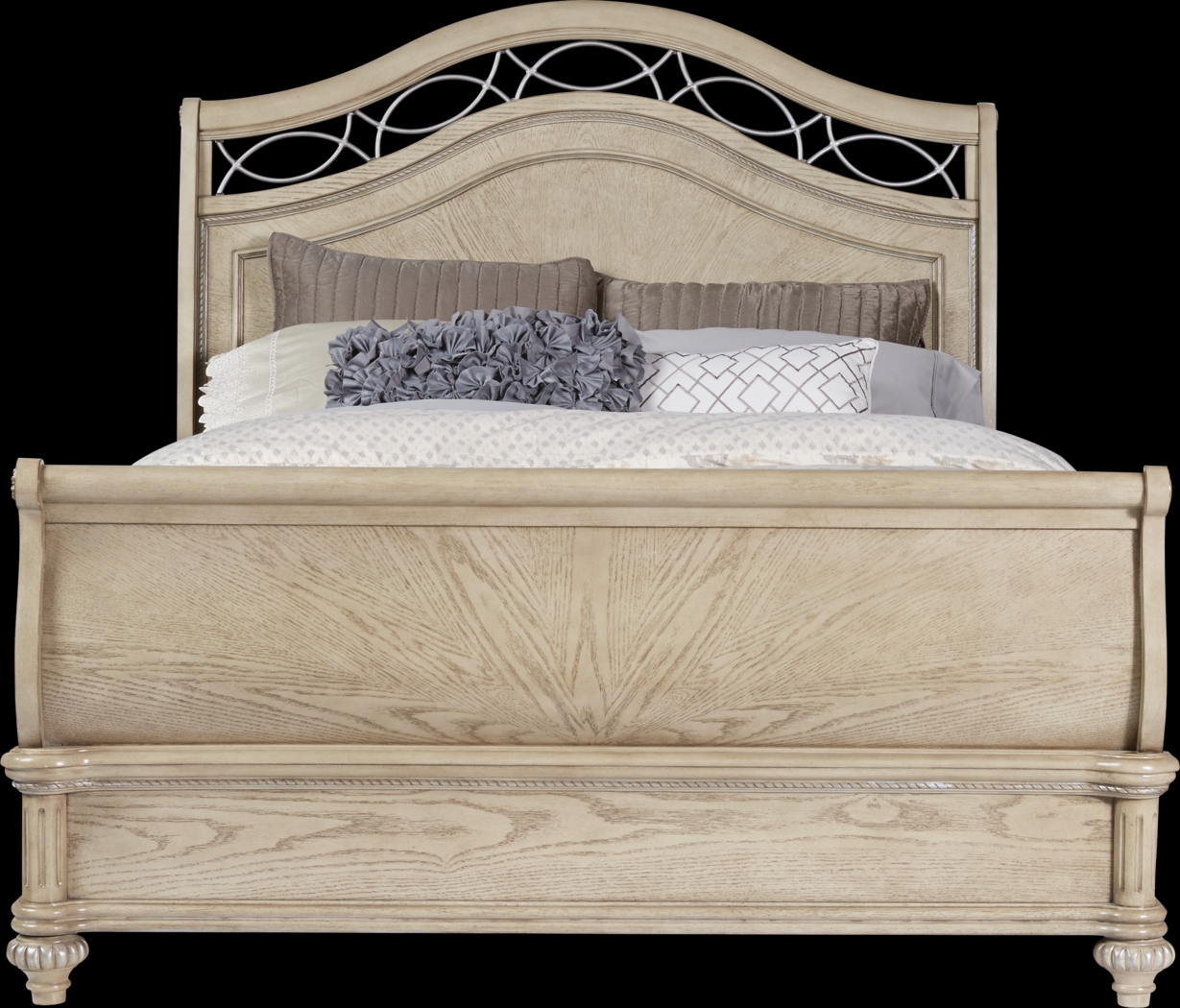 Laurel View Sand 3 Pc King Sleigh Bed - Thumbnail - Image 1