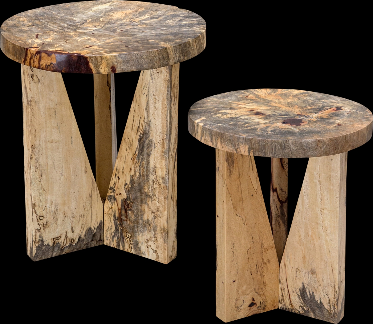 Laurelhill Brown Nesting Tables, Set of 2 - Thumbnail - Image 1