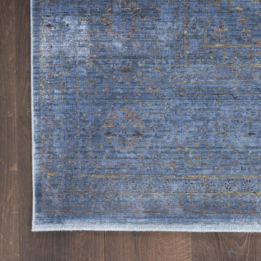 Laurent Blue 5'3 x 7'3 Rug - Thumbnail - Image 3