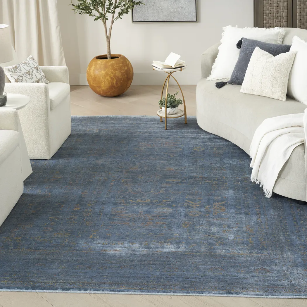 Laurent Blue 9'10 x 12'6 Rug - Thumbnail - Image 2