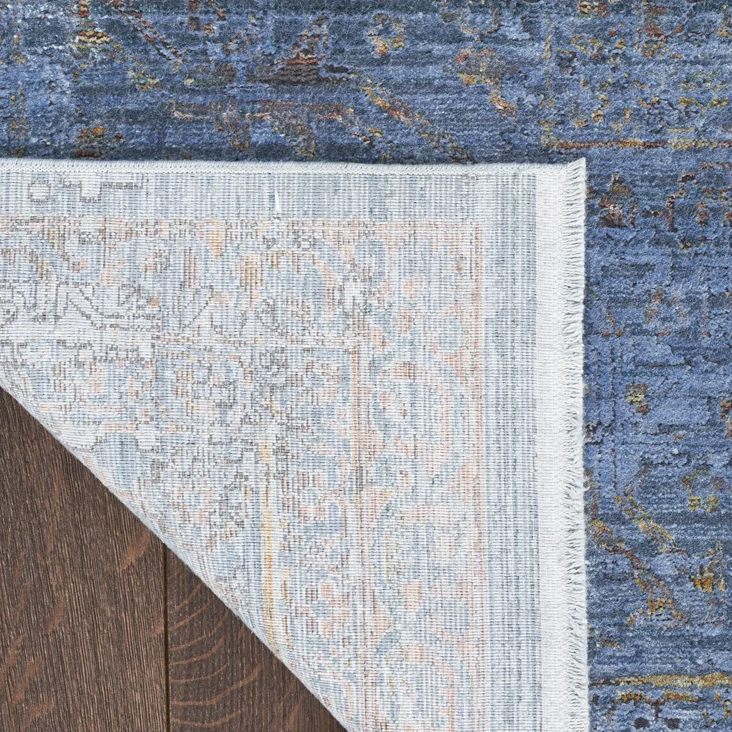 Laurent Blue 9'10 x 12'6 Rug - Thumbnail - Image 4
