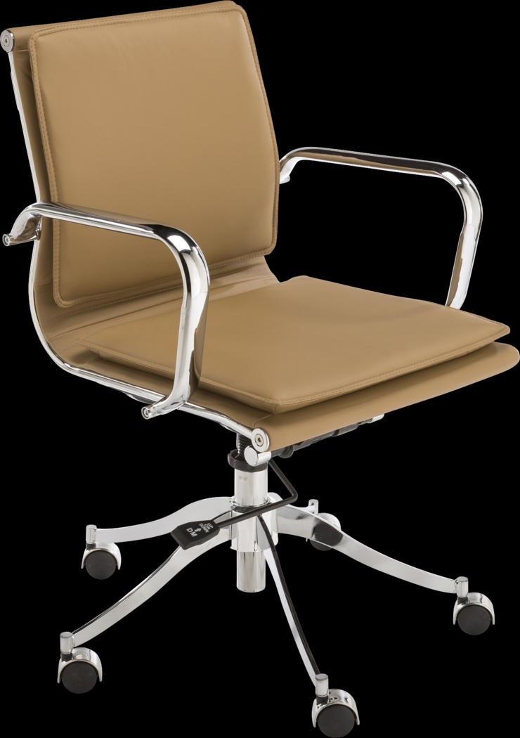 Laurian Tan Desk Chair - Thumbnail - Image 1
