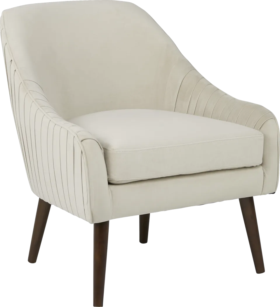 Laurianne Beige Accent Chair - Thumbnail - Image 1