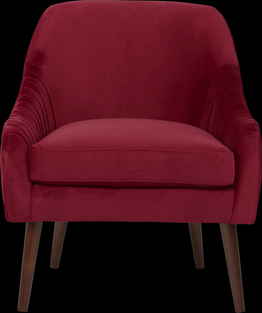 Laurianne Red Accent Chair - Thumbnail - Image 2