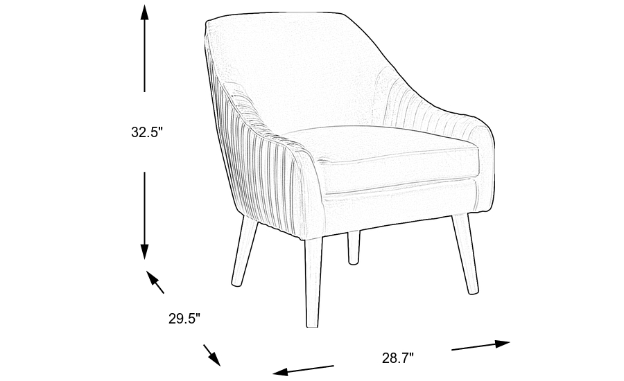 Dimension Image. Please refer to the Dimension Tab on this page for dimension details.