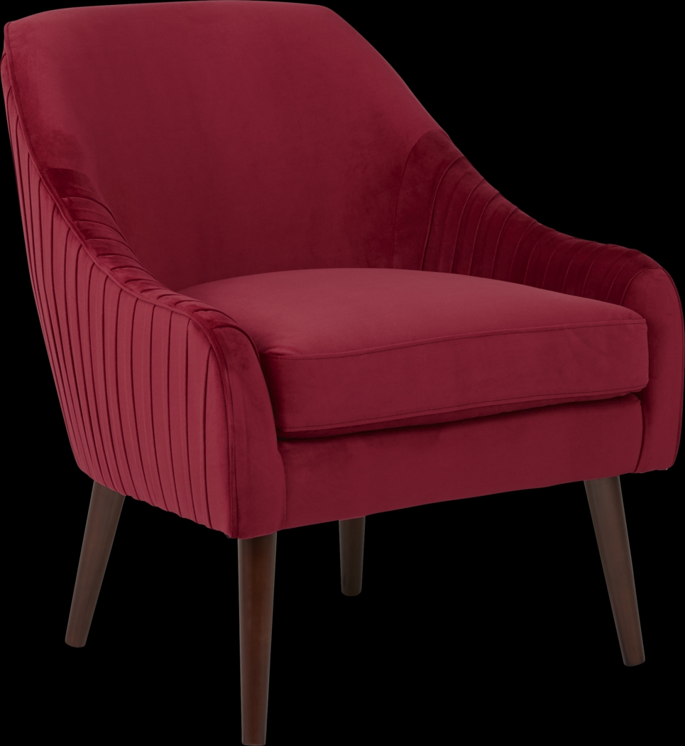 Laurianne Red Accent Chair - Thumbnail - Image 1
