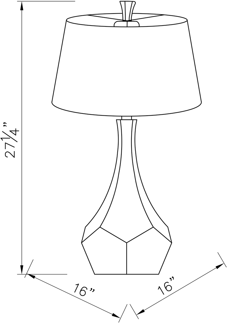 Lauriston Oaks Gray Lamp - Thumbnail - Image 9
