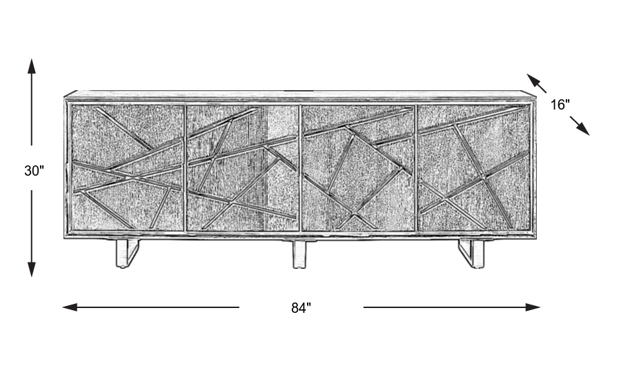 Dimension Image. Please refer to the Dimension Tab on this page for dimension details.