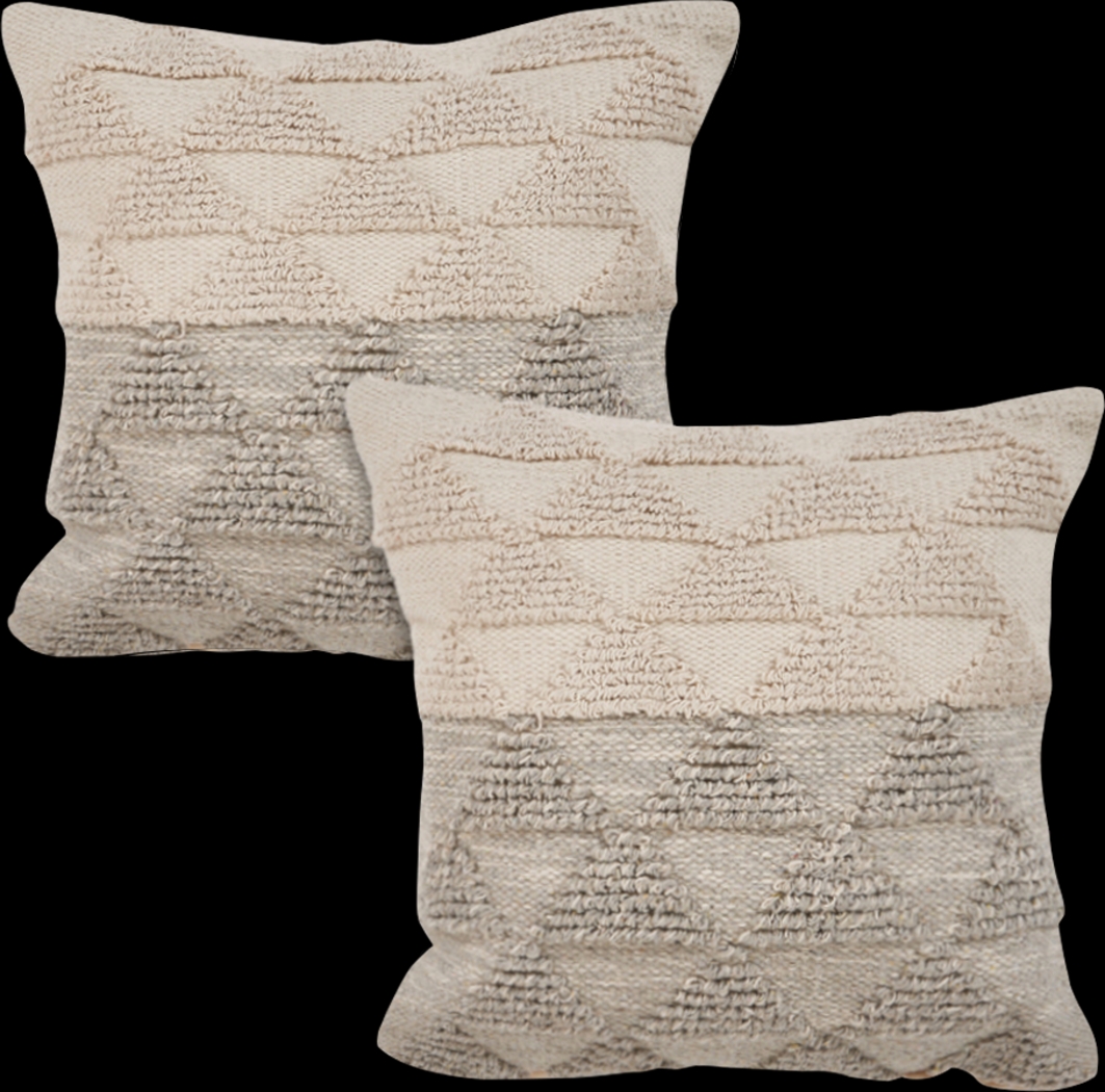 Lavellar Beige Accent Pillow Set of 2 - Thumbnail - Image 1