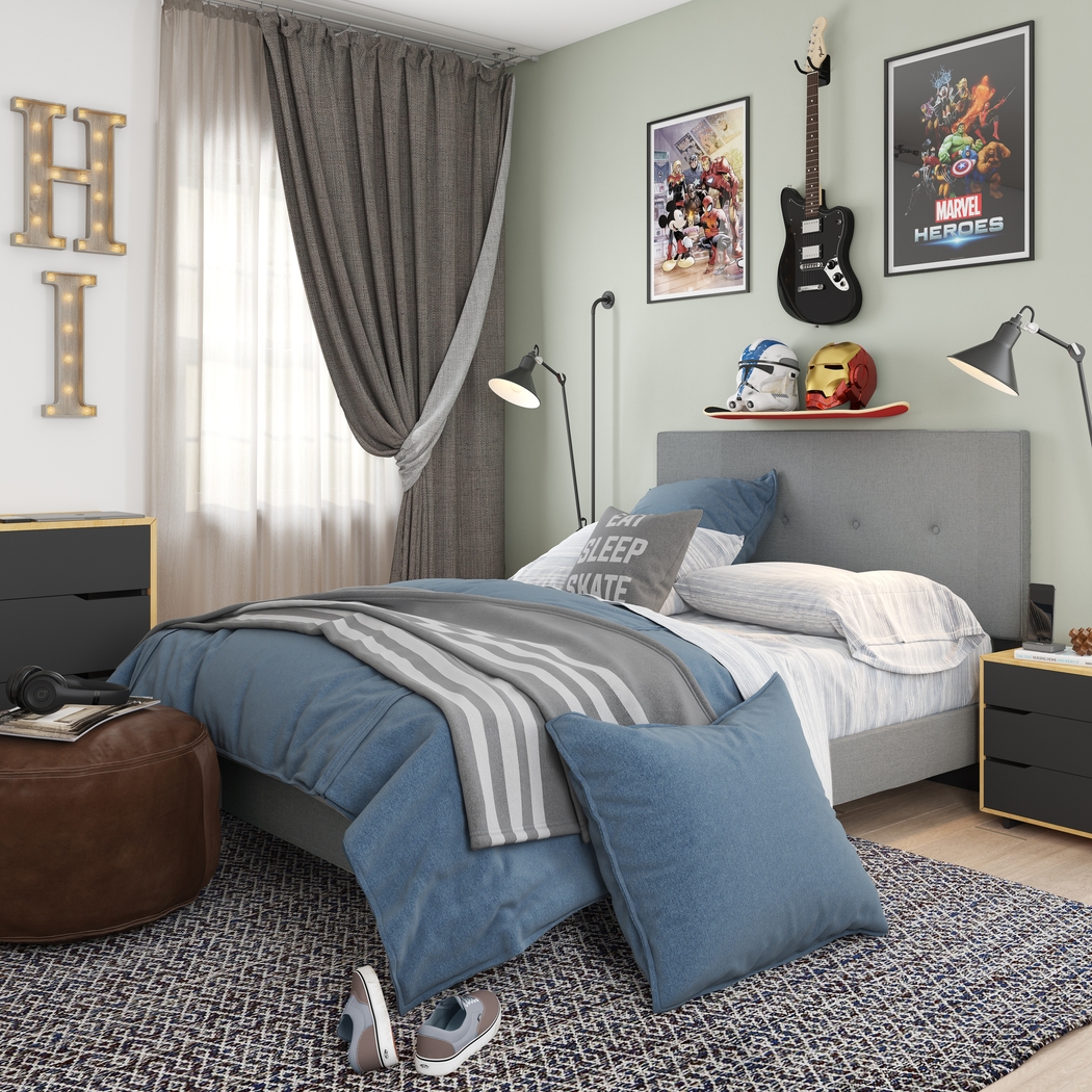 Laventina Gray Full Bed - Thumbnail - Image 8