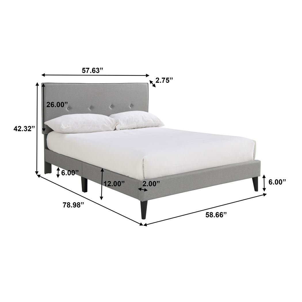 Laventina Gray Full Bed - Thumbnail - Image 9