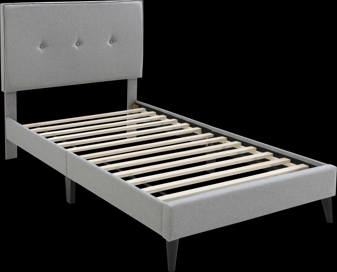 Laventina Gray Twin Bed - Thumbnail - Image 4