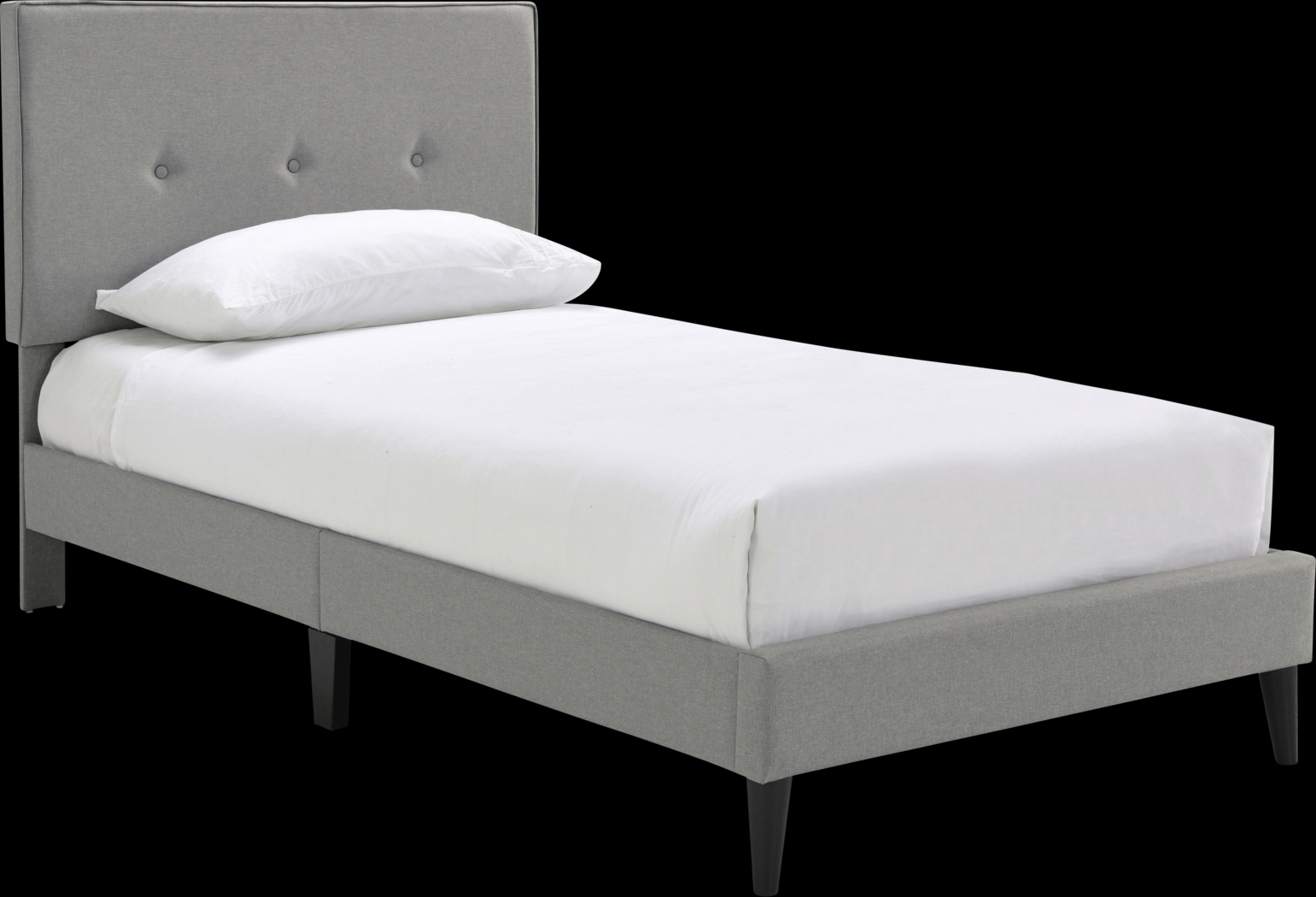 Laventina Gray Twin Bed - Thumbnail - Image 1