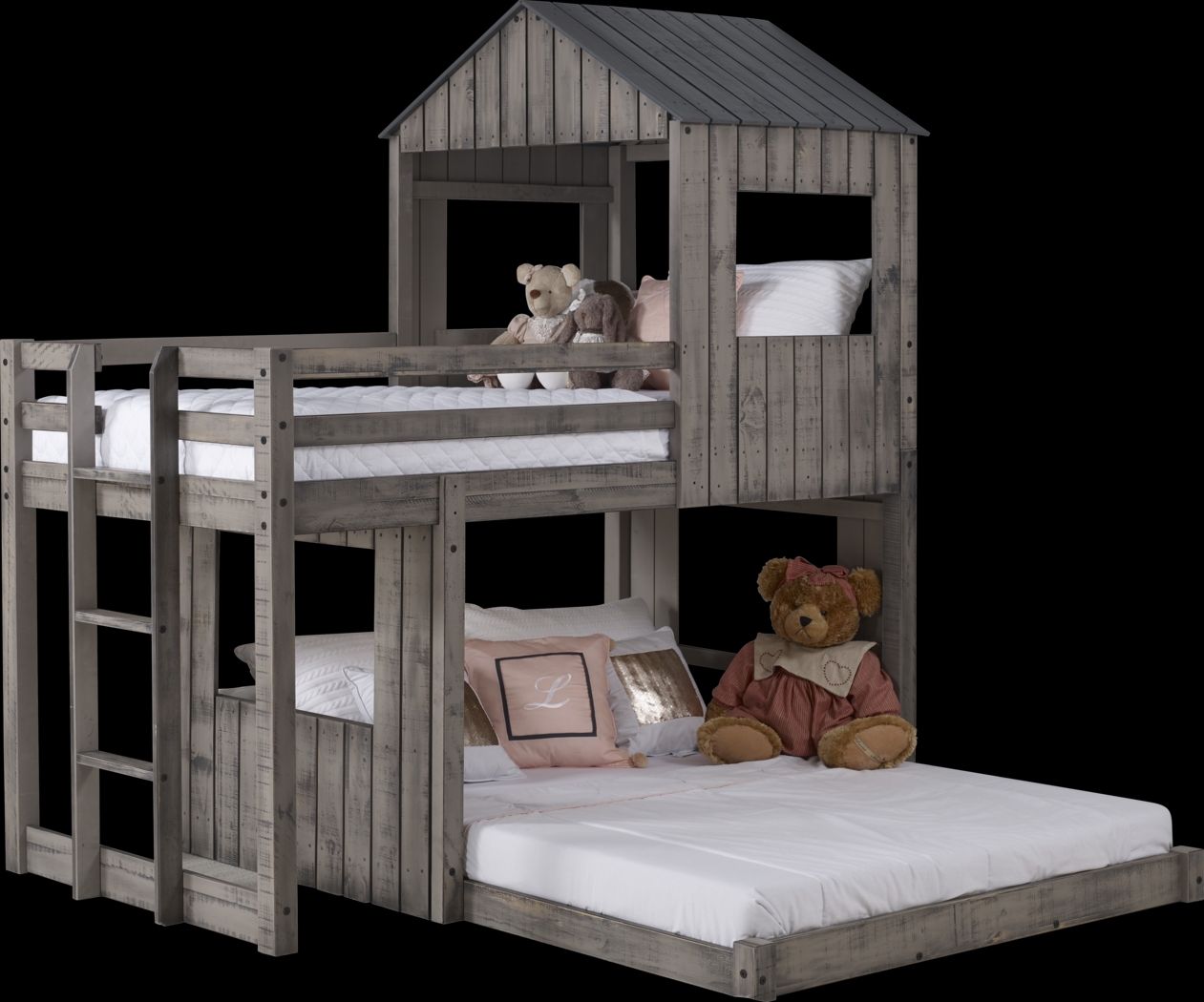 Laverock Gray Twin/Full Bunk Bed - Thumbnail - Image 1