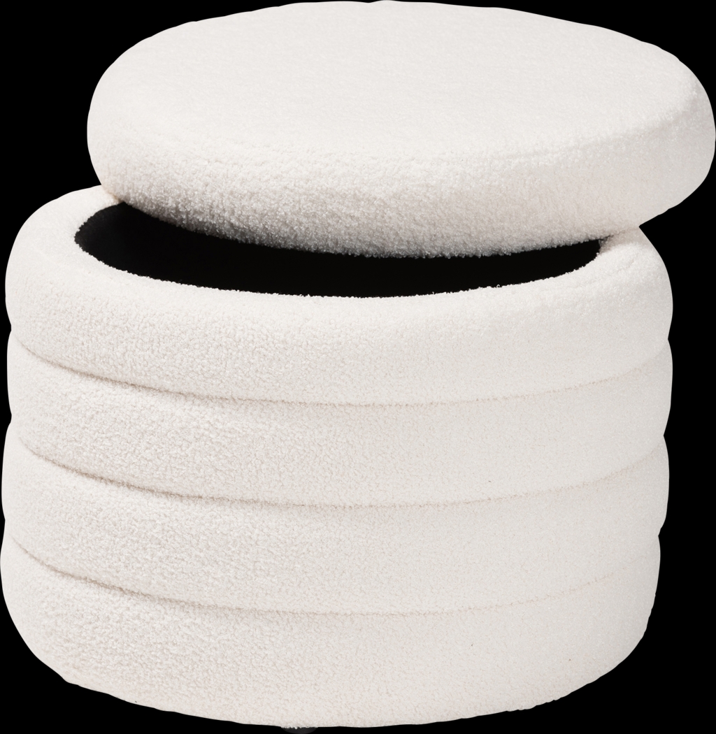 Lavilla Ivory Ottoman - Thumbnail - Image 3