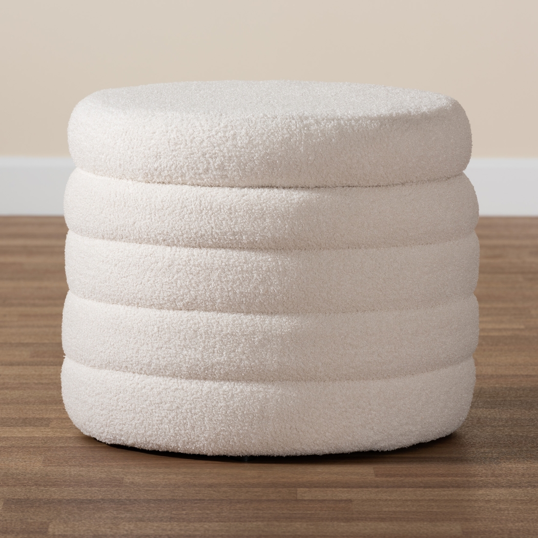 Lavilla Ivory Ottoman - Thumbnail - Image 6