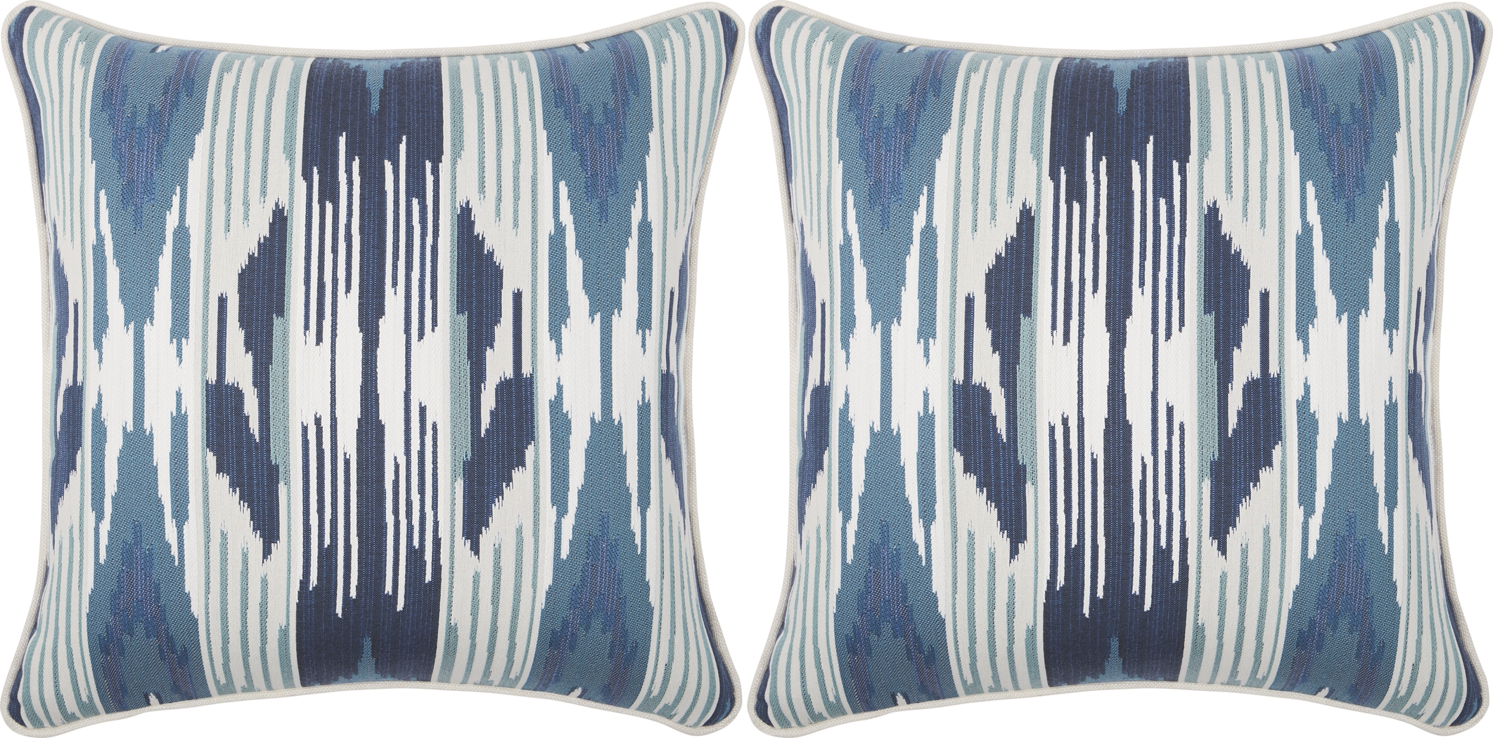 Lavura Indigo Indoor/Outdoor Accent Pillow, Set of Two - Thumbnail - Image 1