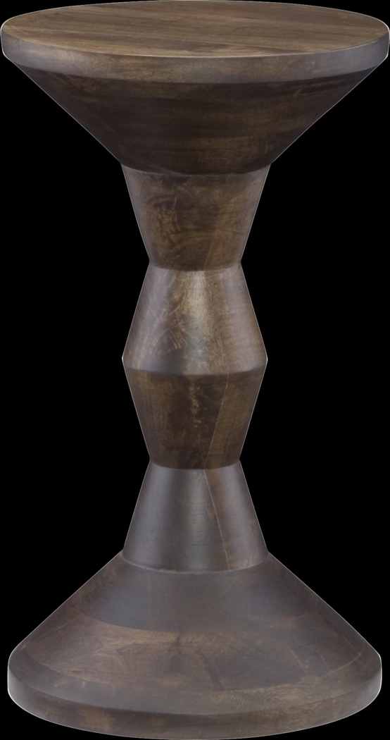 Lawen Brown Accent Stool - Thumbnail - Image 1