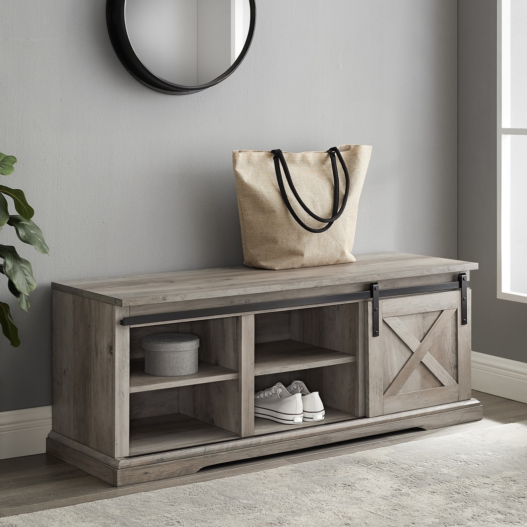 Lawther Gray Accent Bench - Thumbnail - Image 4