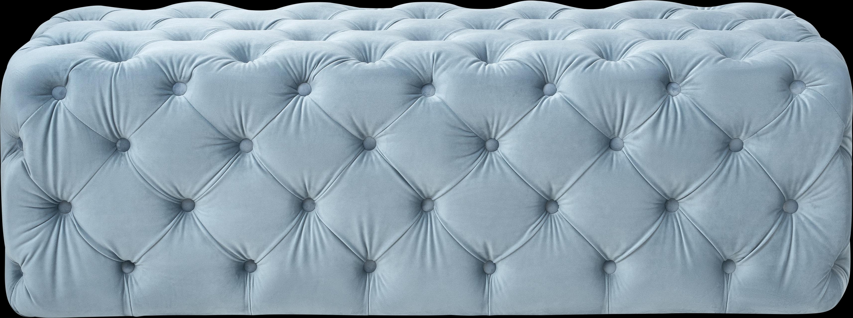 Layla Quinn Blue Ottoman - Thumbnail - Image 2
