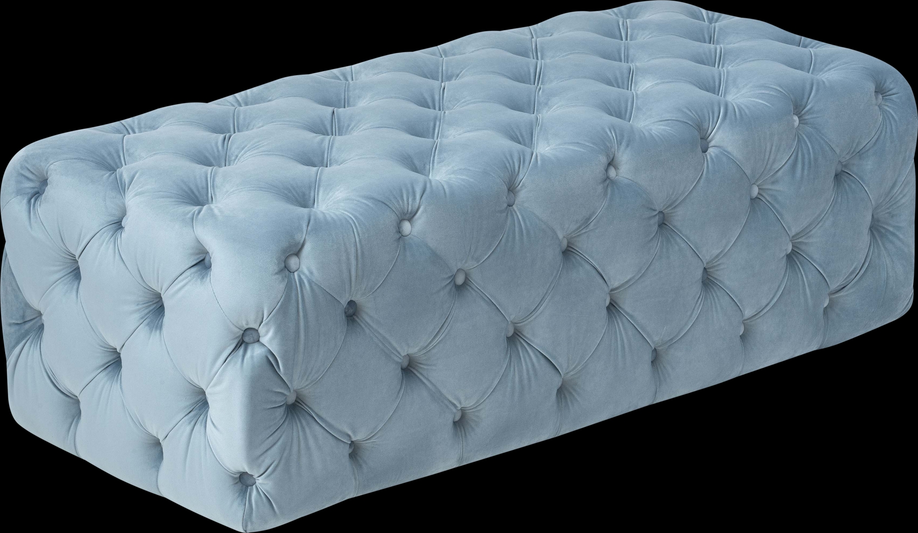 Layla Quinn Blue Ottoman - Thumbnail - Image 3