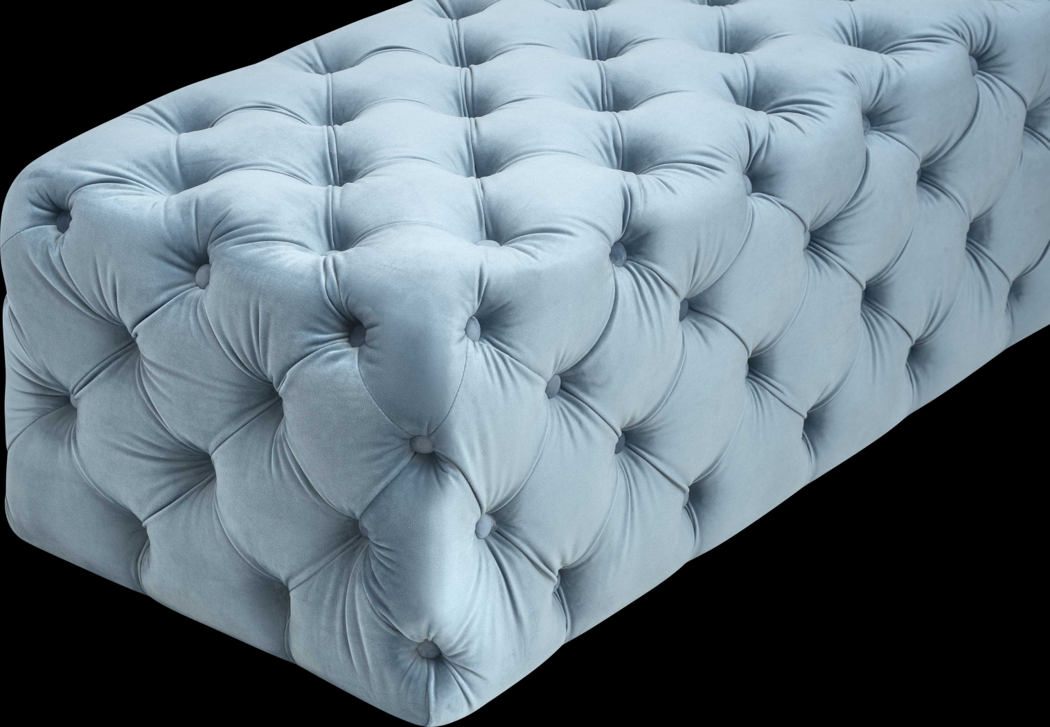 Layla Quinn Blue Ottoman - Thumbnail - Image 4