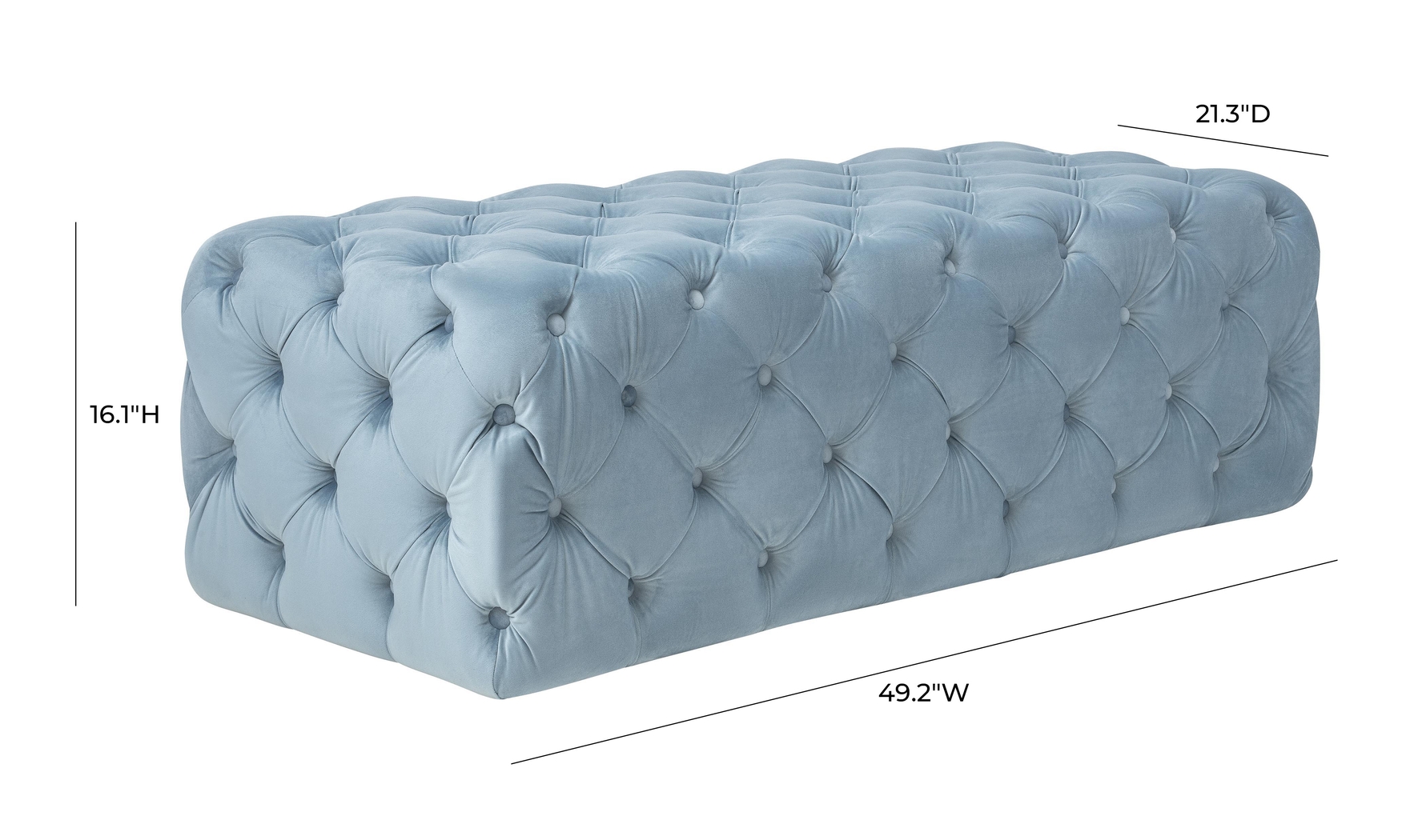 Layla Quinn Blue Ottoman - Thumbnail - Image 7