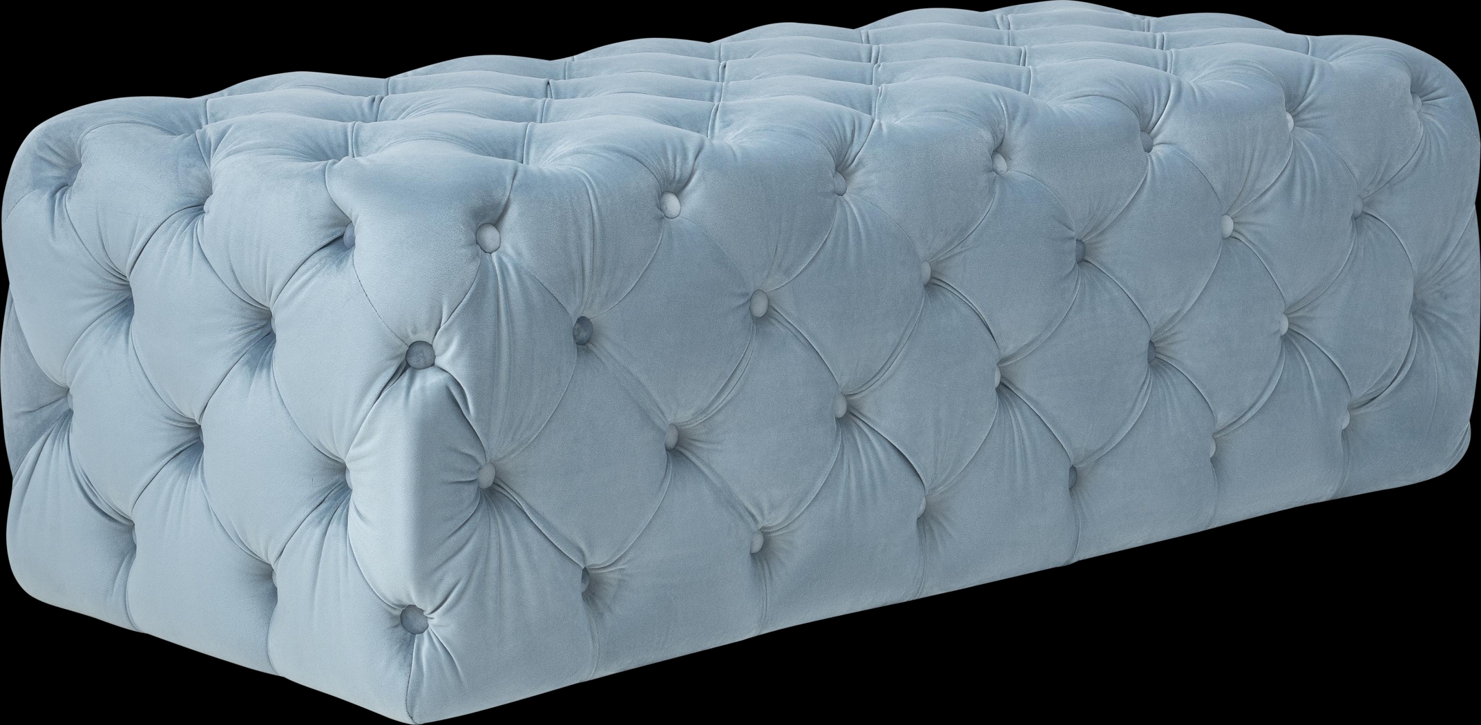 Layla Quinn Blue Ottoman - Thumbnail - Image 1