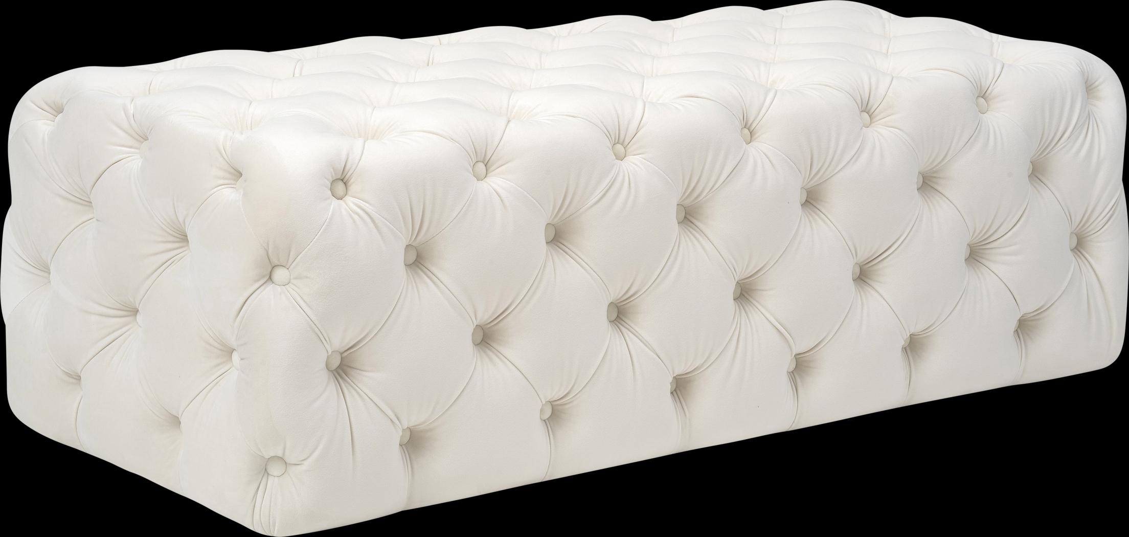 Layla Quinn Cream Ottoman - Thumbnail - Image 1