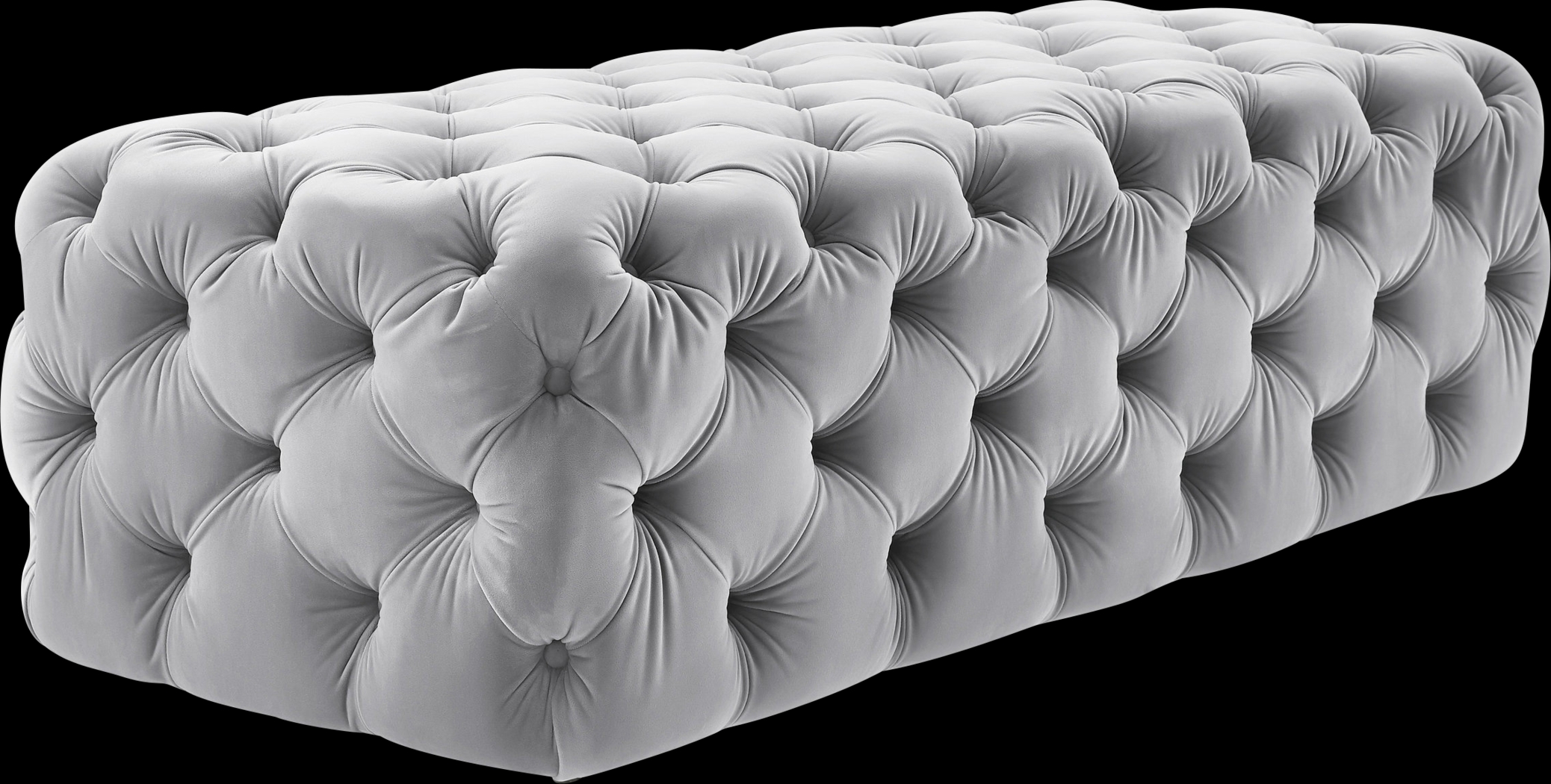 Layla Quinn Gray Ottoman - Thumbnail - Image 2