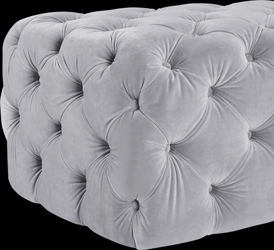 Layla Quinn Gray Ottoman - Thumbnail - Image 4