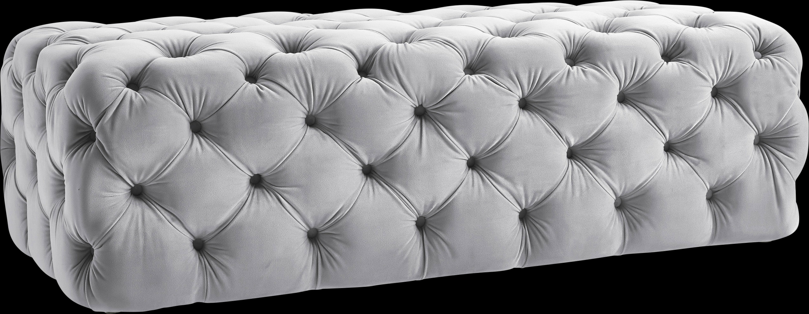 Layla Quinn Gray Ottoman - Thumbnail - Image 1