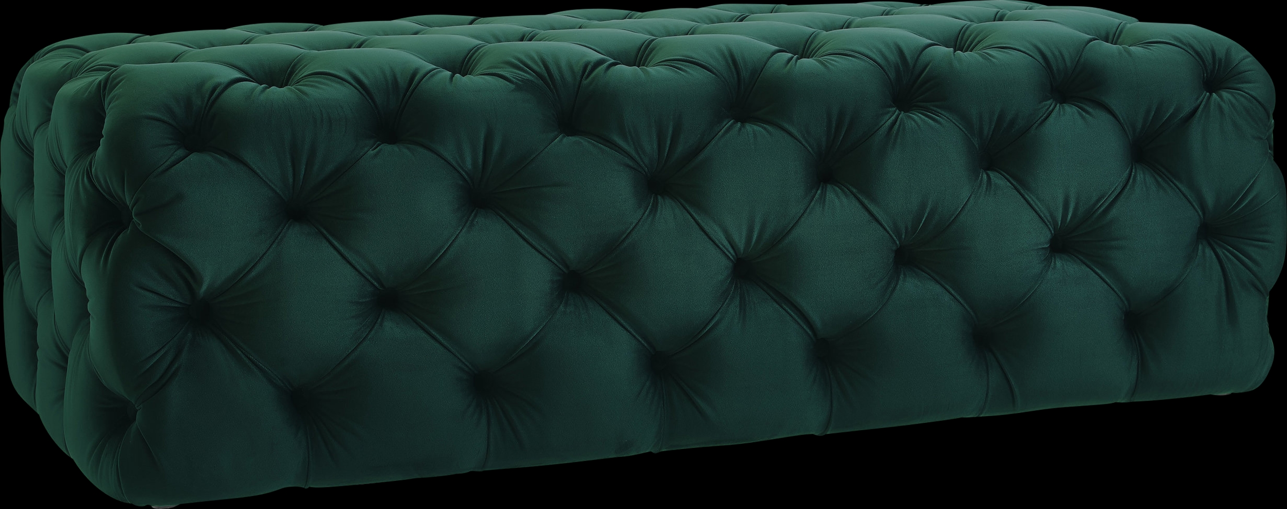 Layla Quinn Green Ottoman - Thumbnail - Image 1