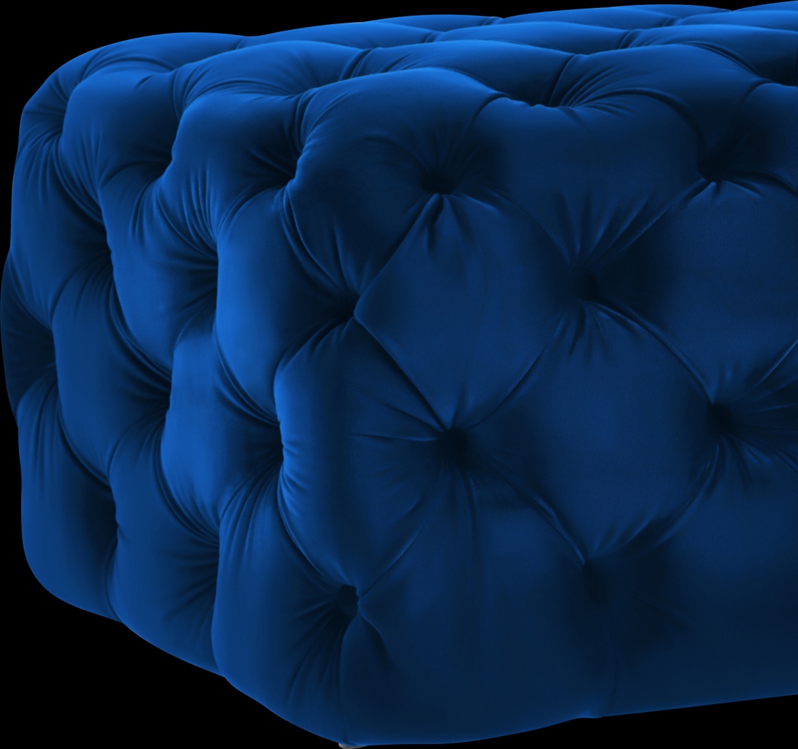 Layla Quinn Navy Ottoman - Thumbnail - Image 4