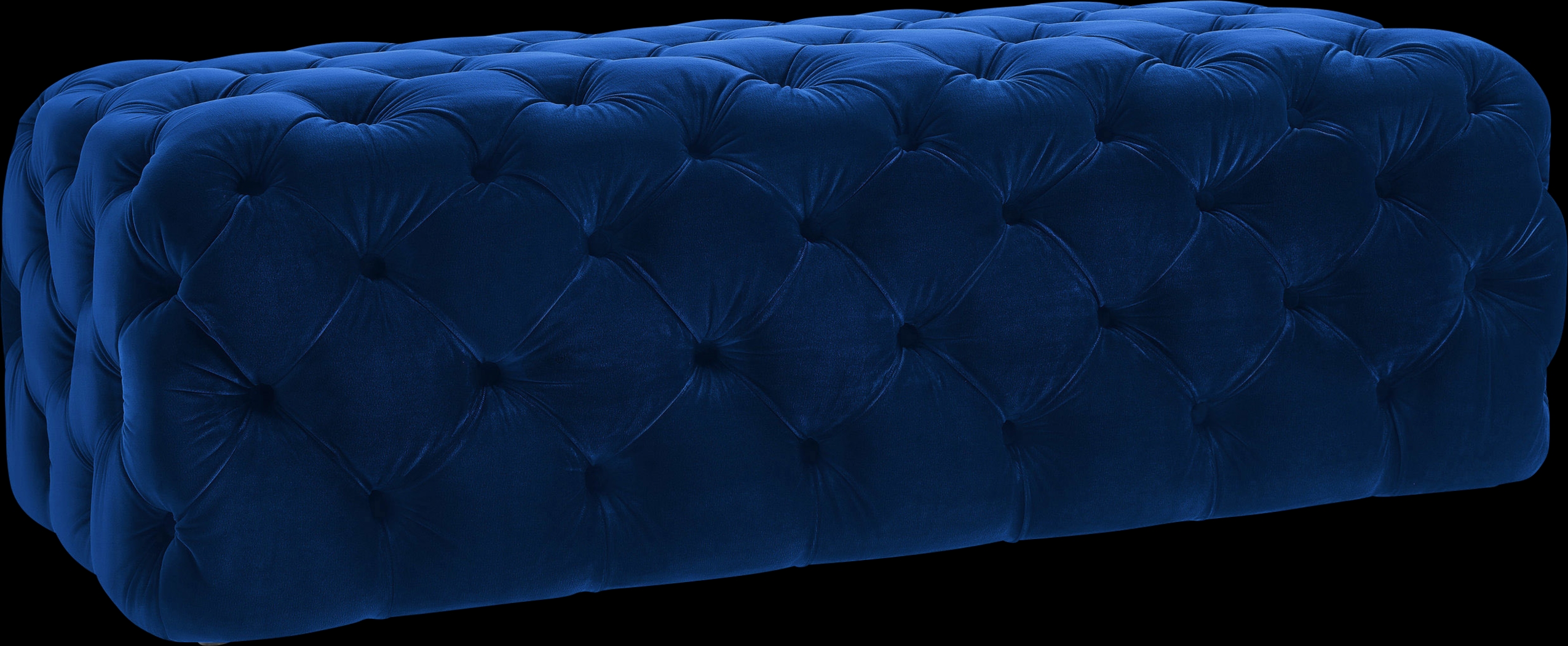 Layla Quinn Navy Ottoman - Thumbnail - Image 1