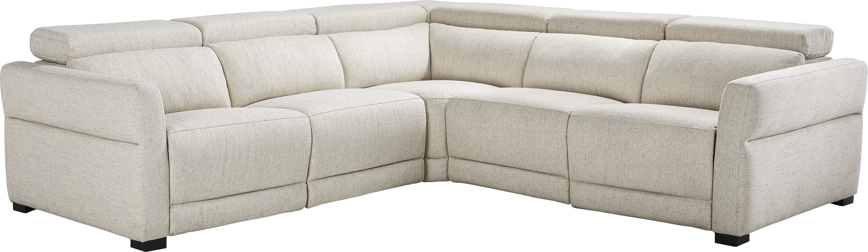 Layton Beige 3 Pc Dual Power Reclining Sectional - Thumbnail - Image 3