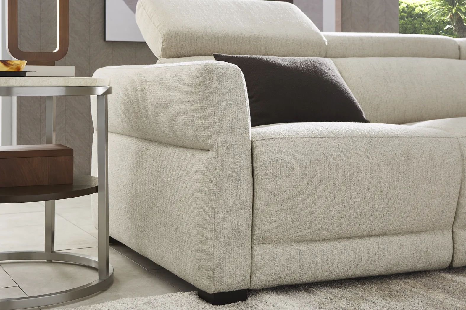 Layton Beige 3 Pc Dual Power Reclining Sectional - Thumbnail - Image 4