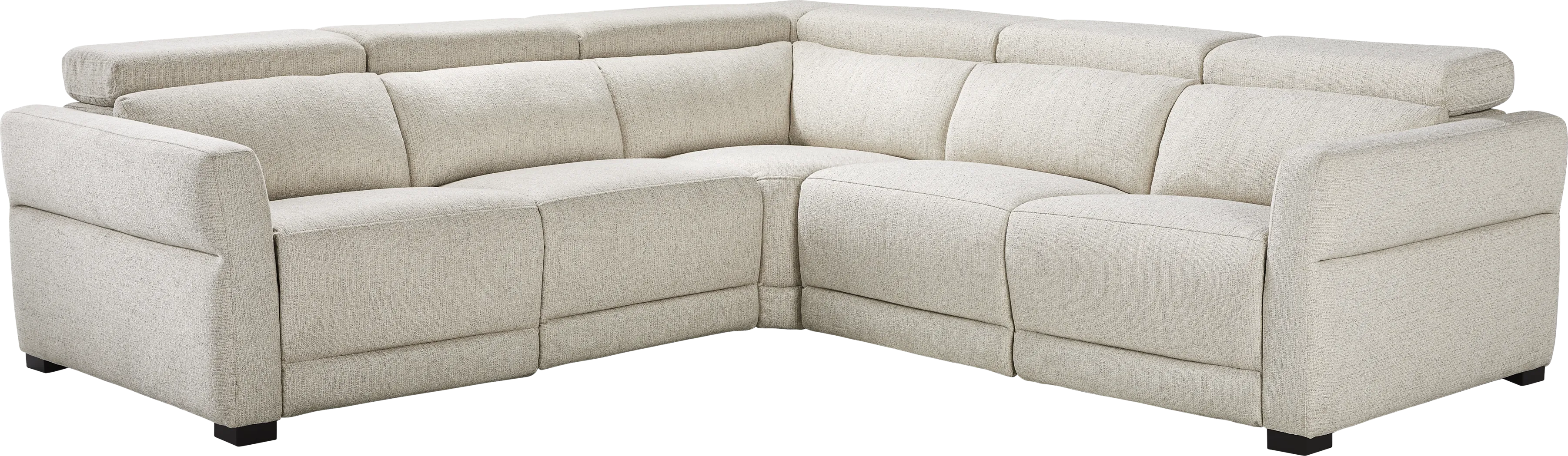 Layton Beige 3 Pc Dual Power Reclining Sectional - Thumbnail - Image 3
