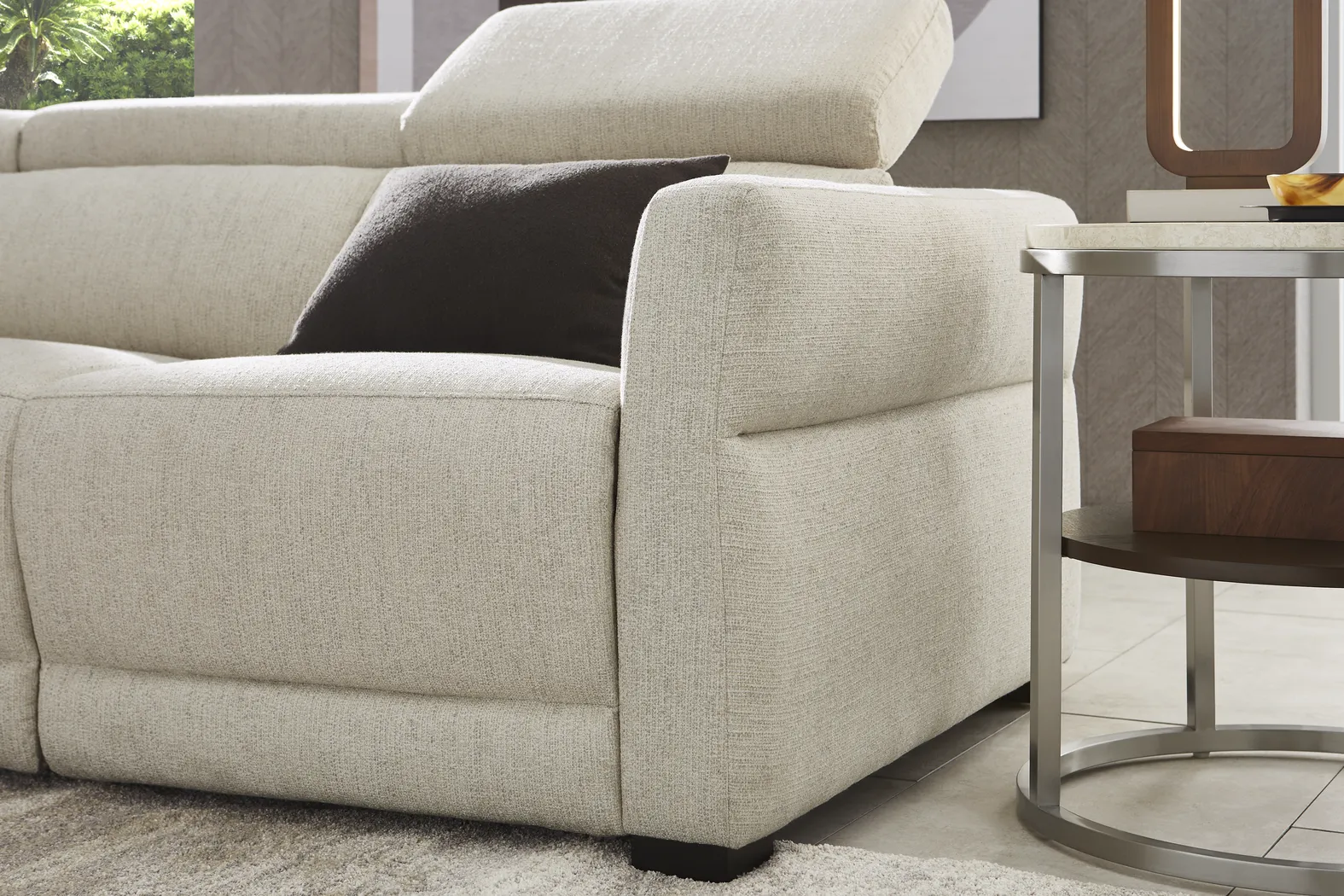 Layton Beige 3 Pc Dual Power Reclining Sectional - Thumbnail - Image 4