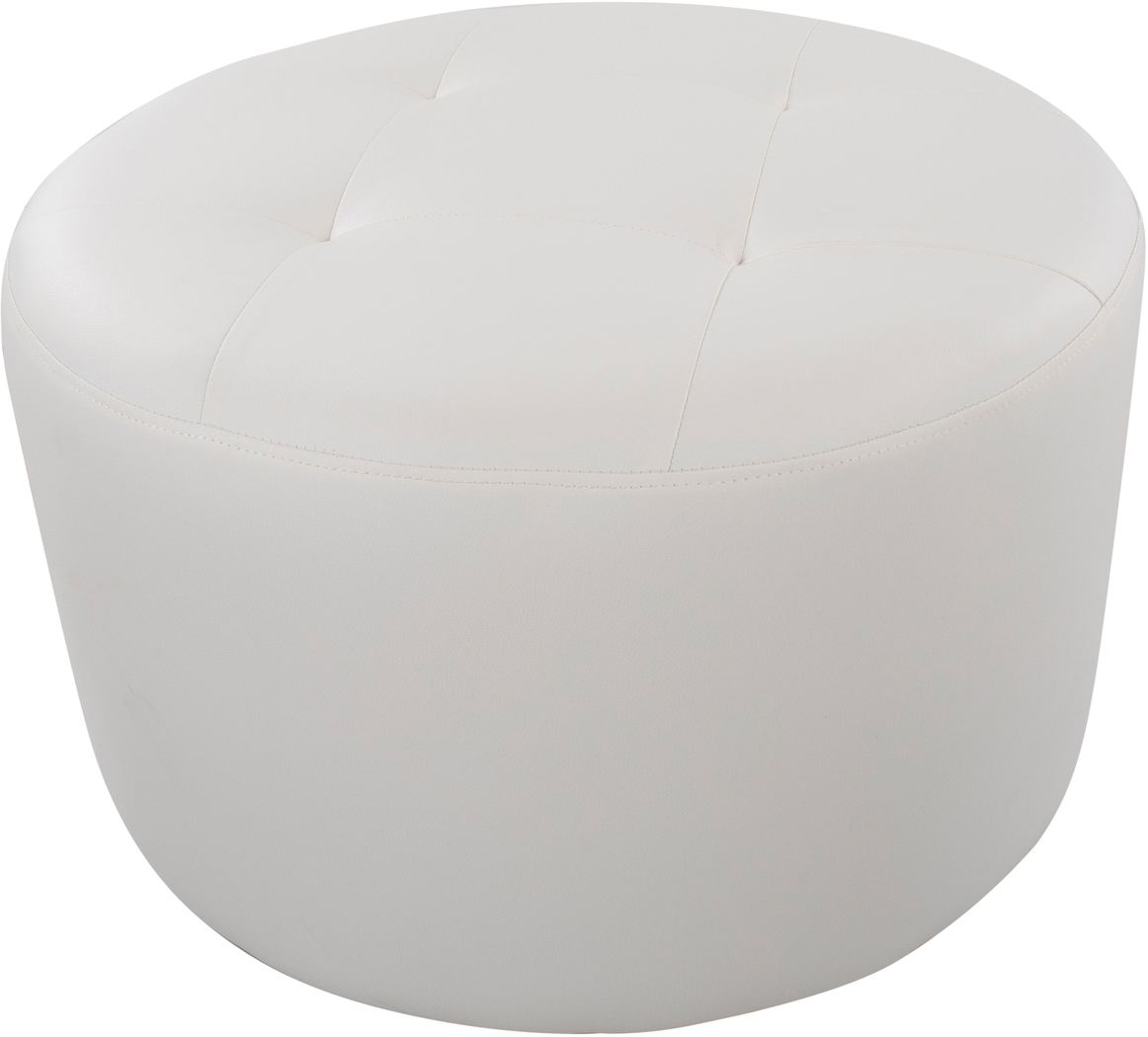 Lazard White Accent Ottoman - Thumbnail - Image 2