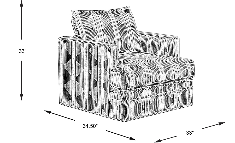 Dimension Image. Please refer to the Dimension Tab on this page for dimension details.